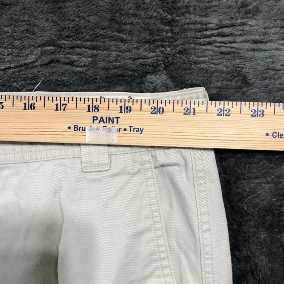 IZOD Chino Pants Men 44x26 Beige Straight Leg Cotton Stone Khakis - Picture 5 of 12